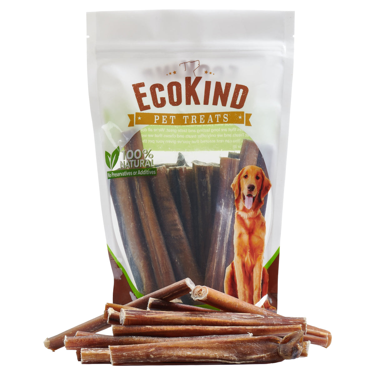 Brazilian Bully Sticks 100% Natural - 1 lb Bag