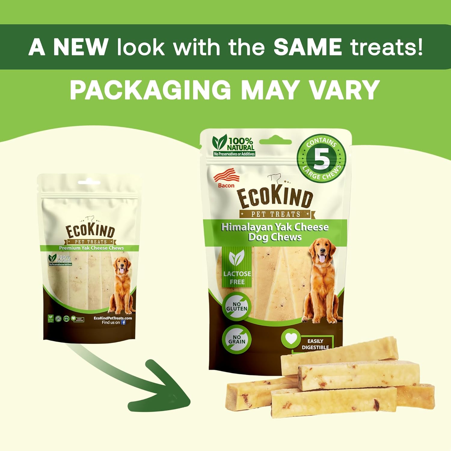Golden Yak Chews Stump Flavor for Large Dogs