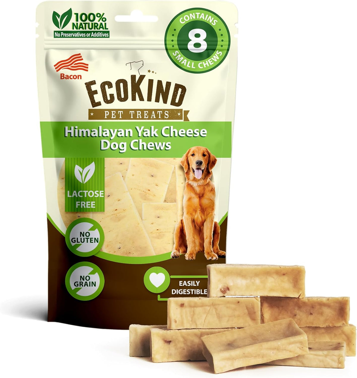 Golden Yak Chews Stump Flavor for Large Dogs