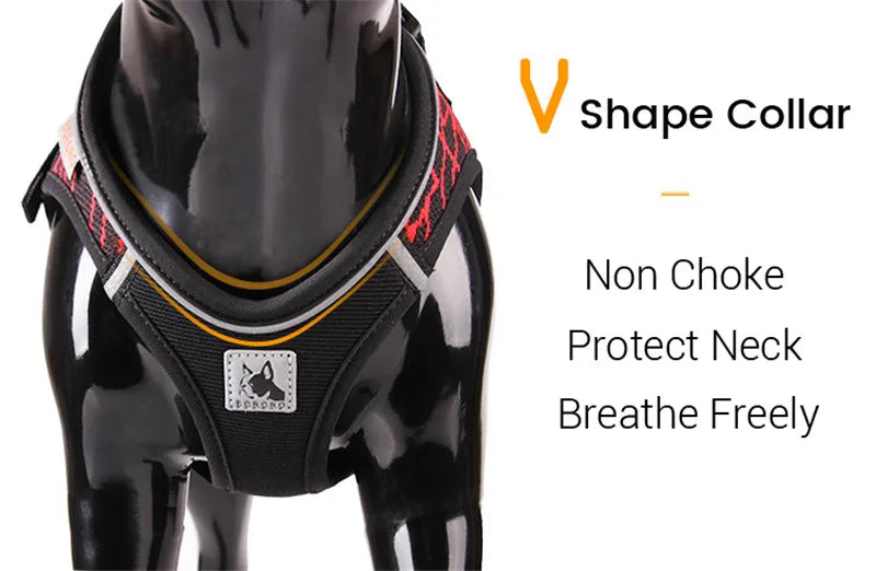 Reflective No-Pull Dog Harness for Small & Medium Dogs — Padded Breathable Vest