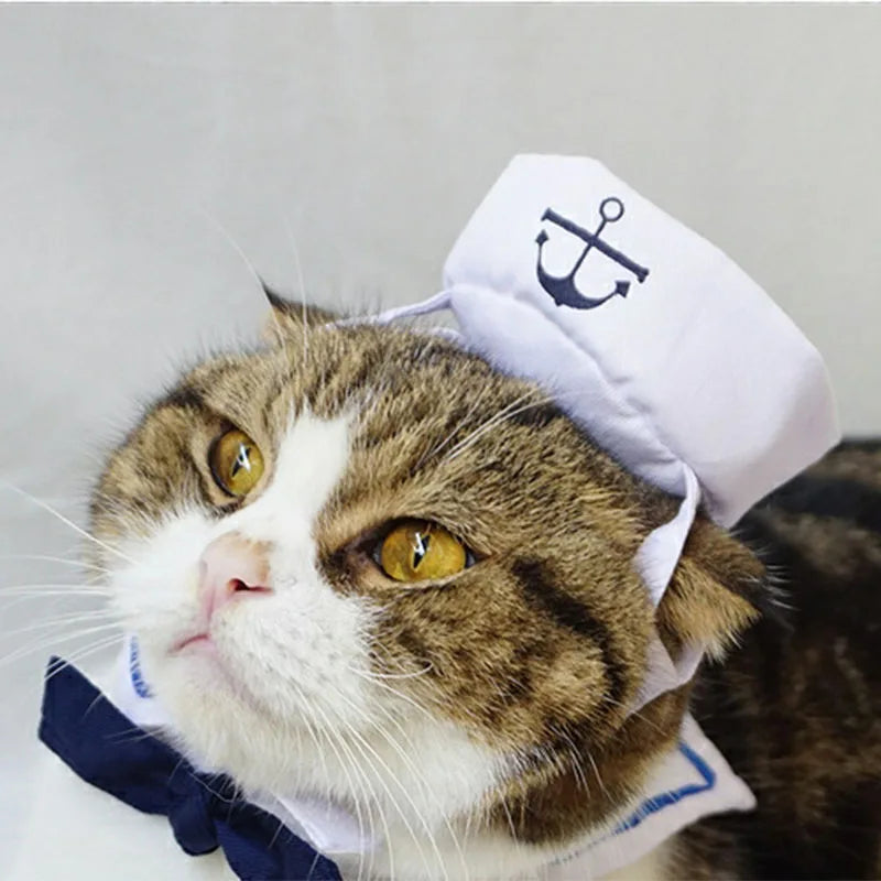 Sailor Costume for Cats and Dogs – Naval Jacket for Halloween and Christmas
