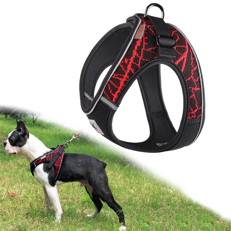 Reflective No-Pull Dog Harness for Small & Medium Dogs — Padded Breathable Vest