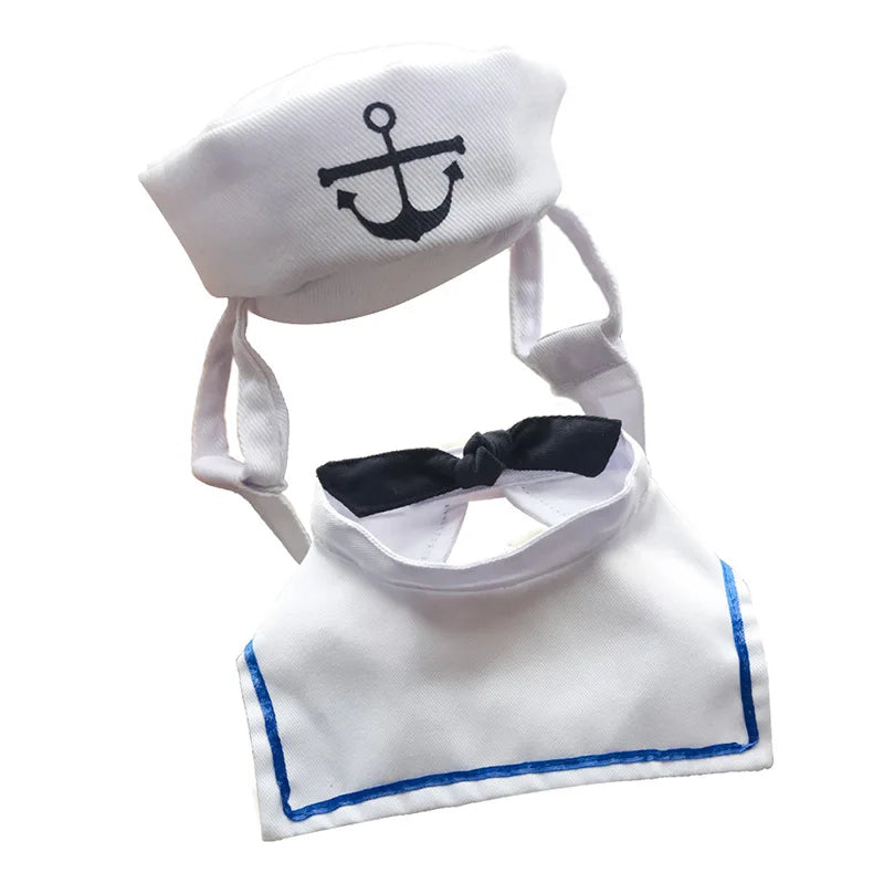 Sailor Costume for Cats and Dogs – Naval Jacket for Halloween and Christmas