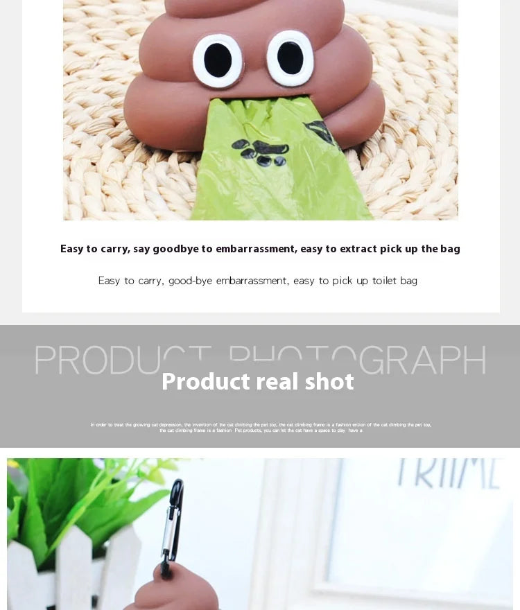Portable Biodegradable Waste Bag Dispenser for Dogs & Cats