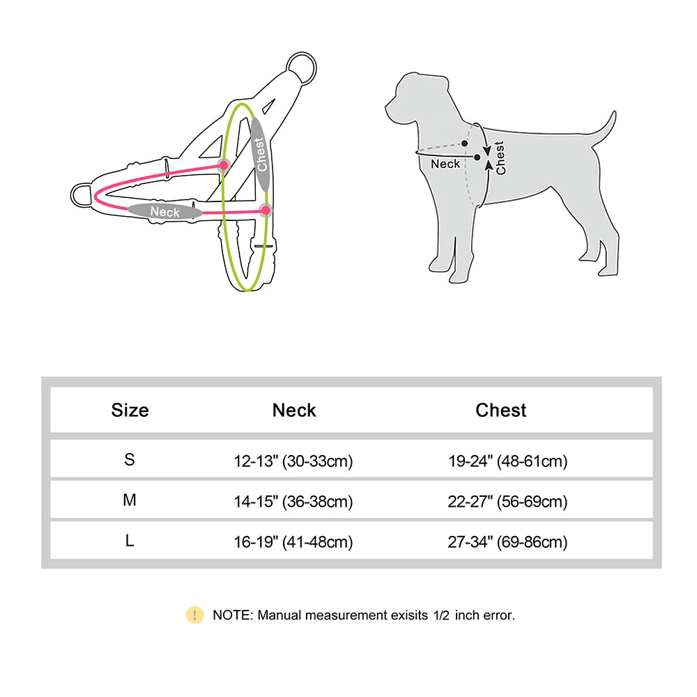 Reflective No-Pull Dog Harness — Padded, Adjustable & Durable