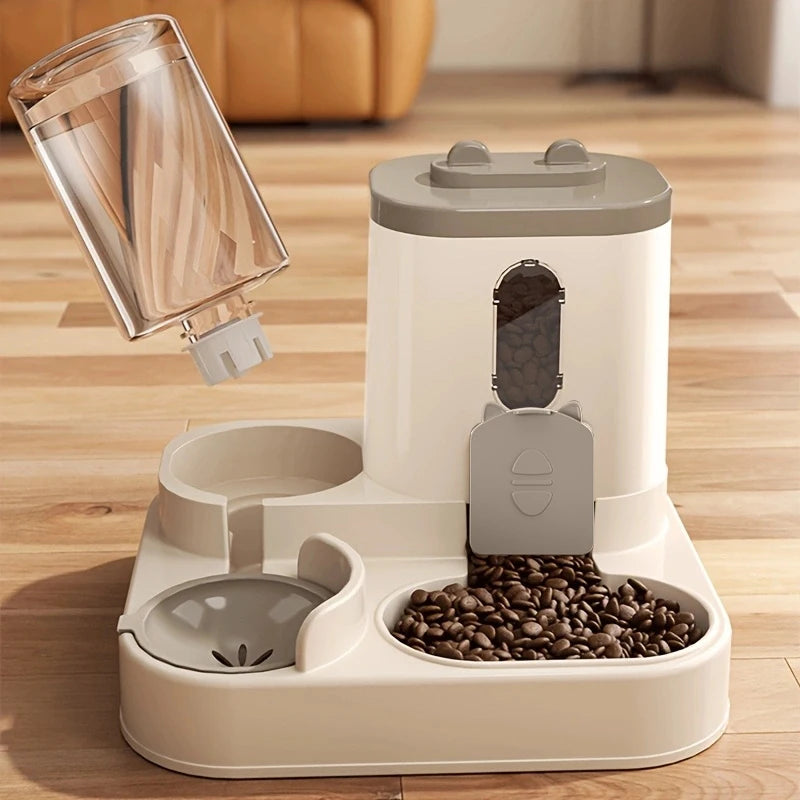 Automatic 2-in-1 Food & Water Dispenser for Dogs and Cats - Large Capacity