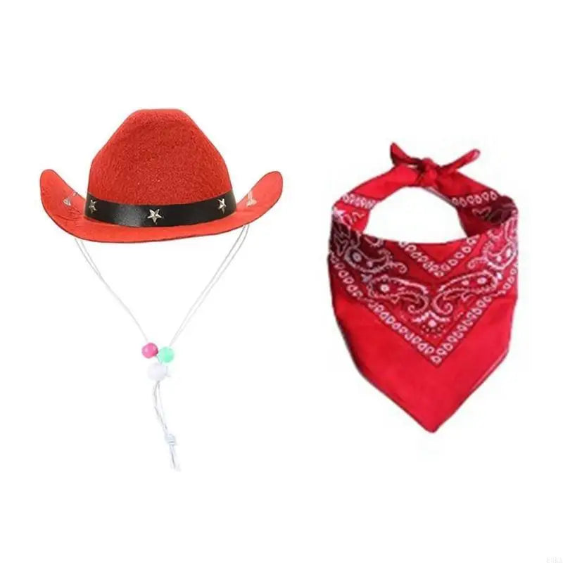 Cowboy Set for Dogs – Costume Hat and Bandana