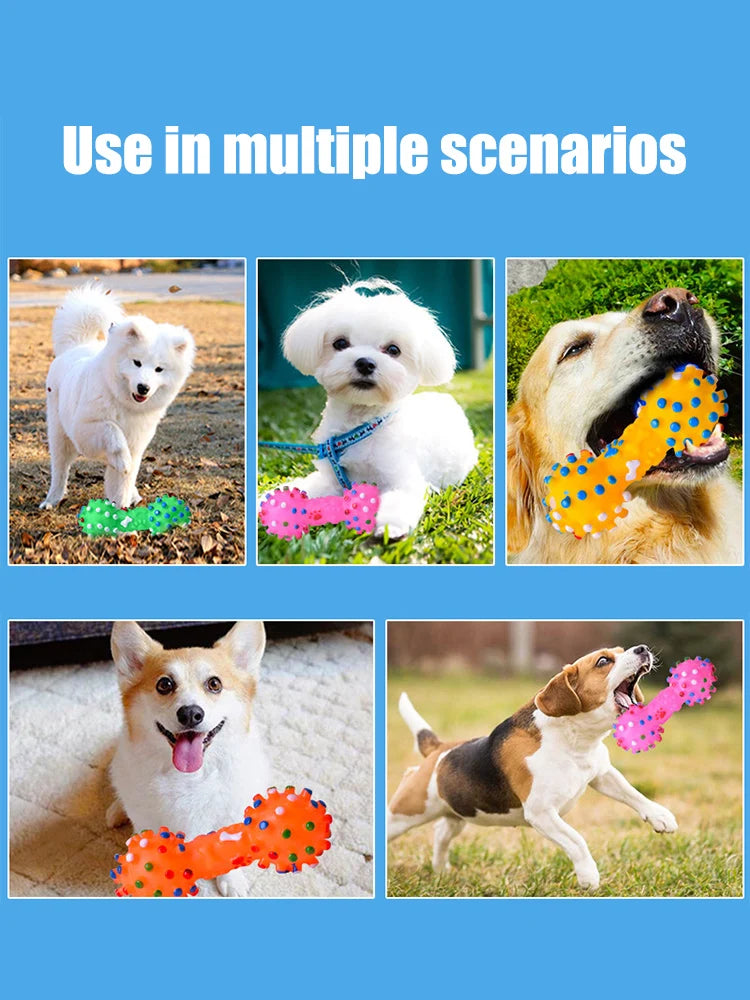 Dog Chew Toy Natural Rubber Safe and Environmentally Friendly Flexible Bite Resistant Cleans Teeth