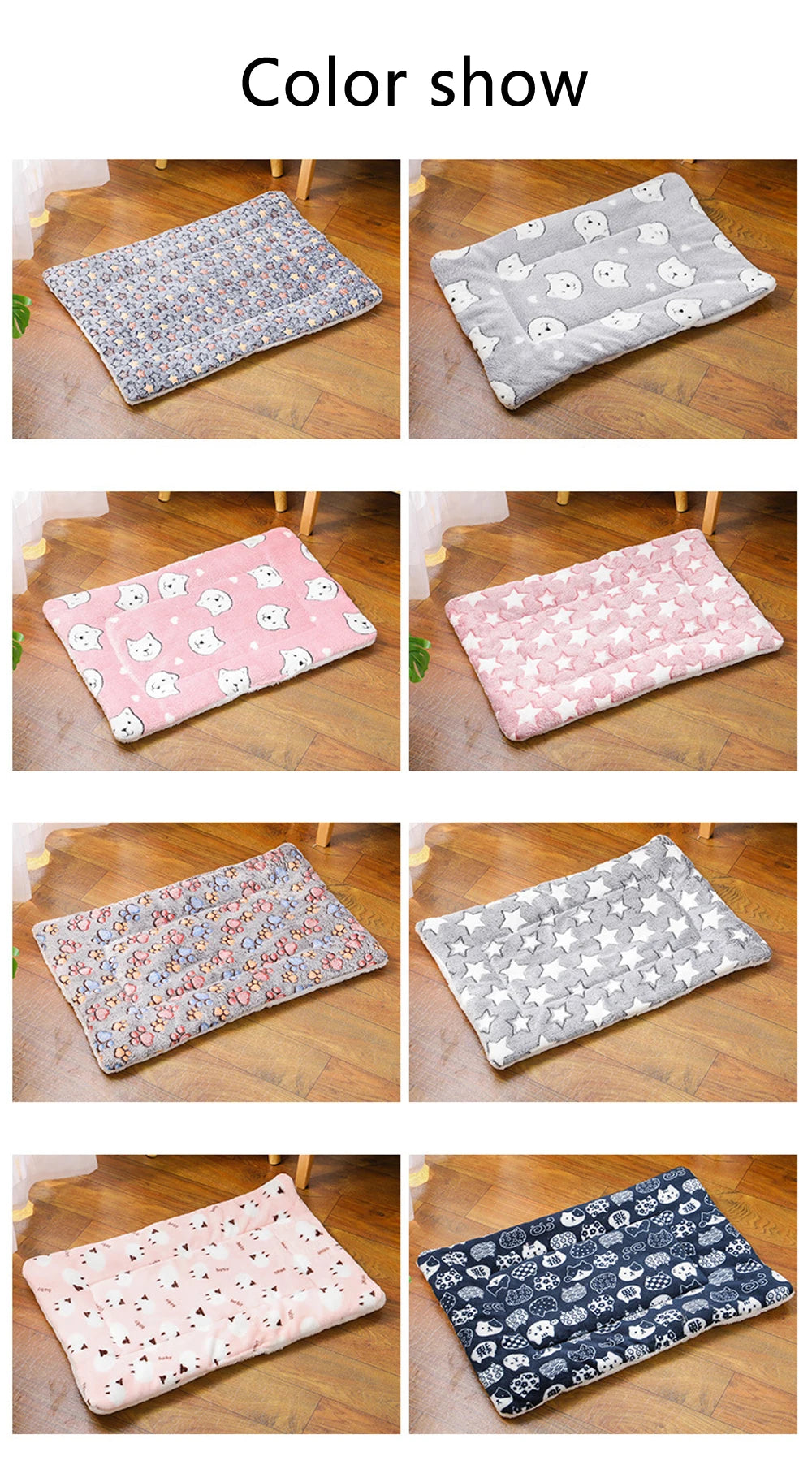 Flannel Pet Mat for Cats & Dogs – Soft, Warm & Breathable