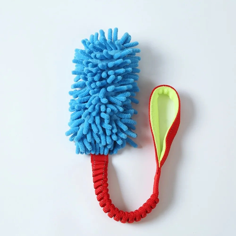 Plush Rope Ball Dog Toy – Interactive Dental Cleaning Chew for Small & Medium Dogs