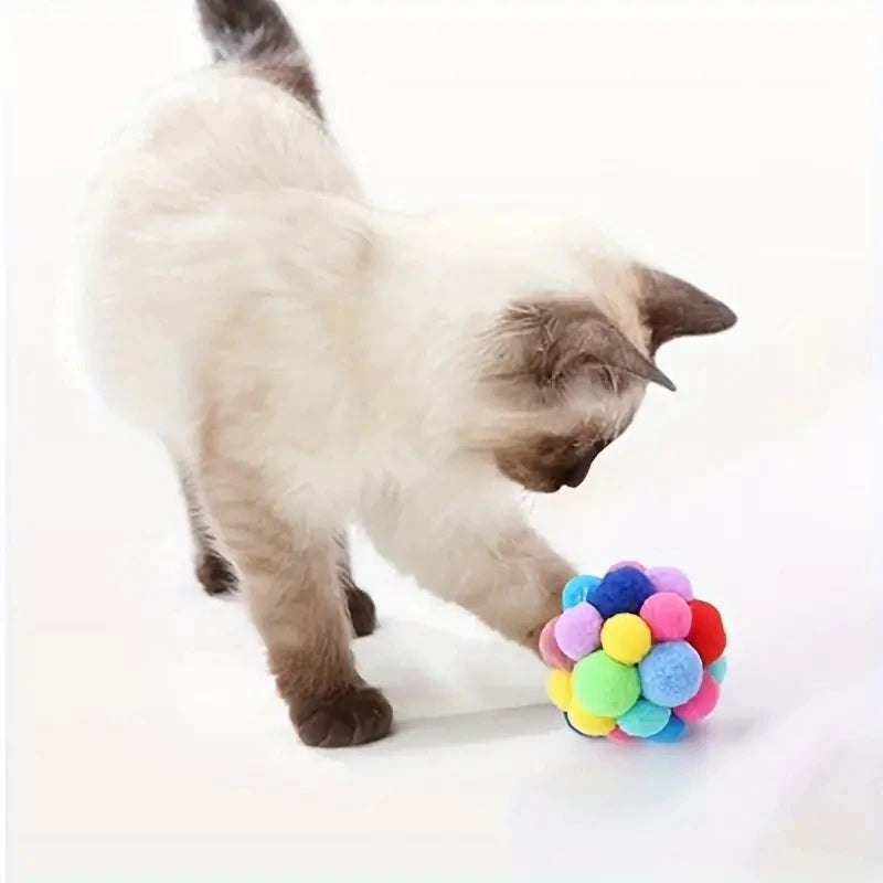 Cat Toy Balls – Plush, Bell & Wool Set for All Ages