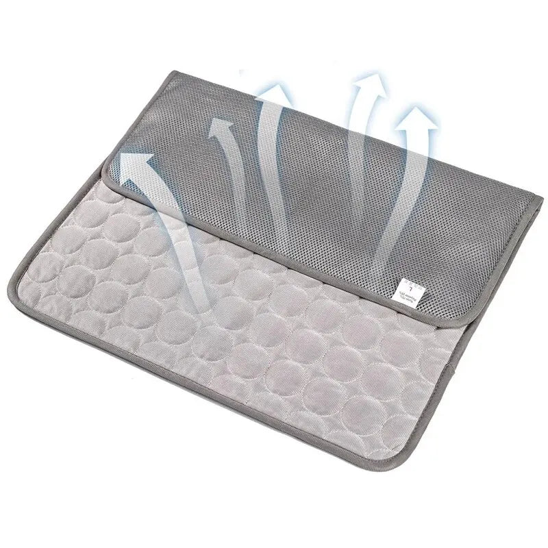 Summer Cooling Mat for Dogs & Cats – Ice Silk Fabric