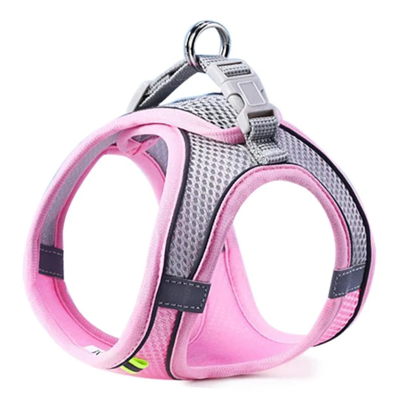 Reflective Adjustable Harness for Dogs & Cats — Vest with Leash for Walking