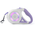 5M Retractable Dog Leash with LED Light — Durable Nylon for Night Walks