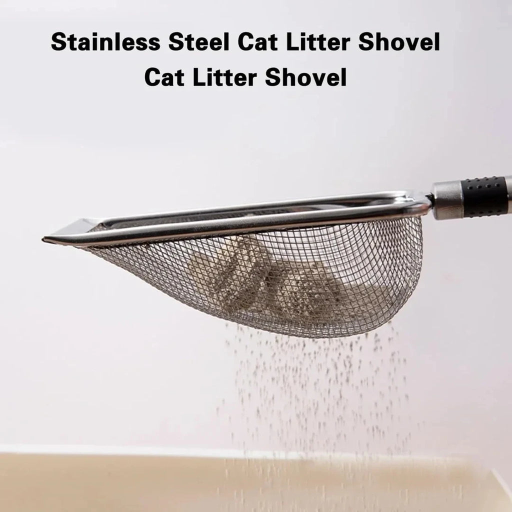 Stainless Steel Cat Litter Scoop – Durable, Rust-Proof & Easy to Clean