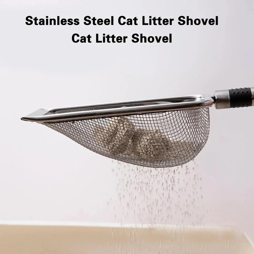 Stainless Steel Cat Litter Scoop – Durable, Rust-Proof & Easy to Clean