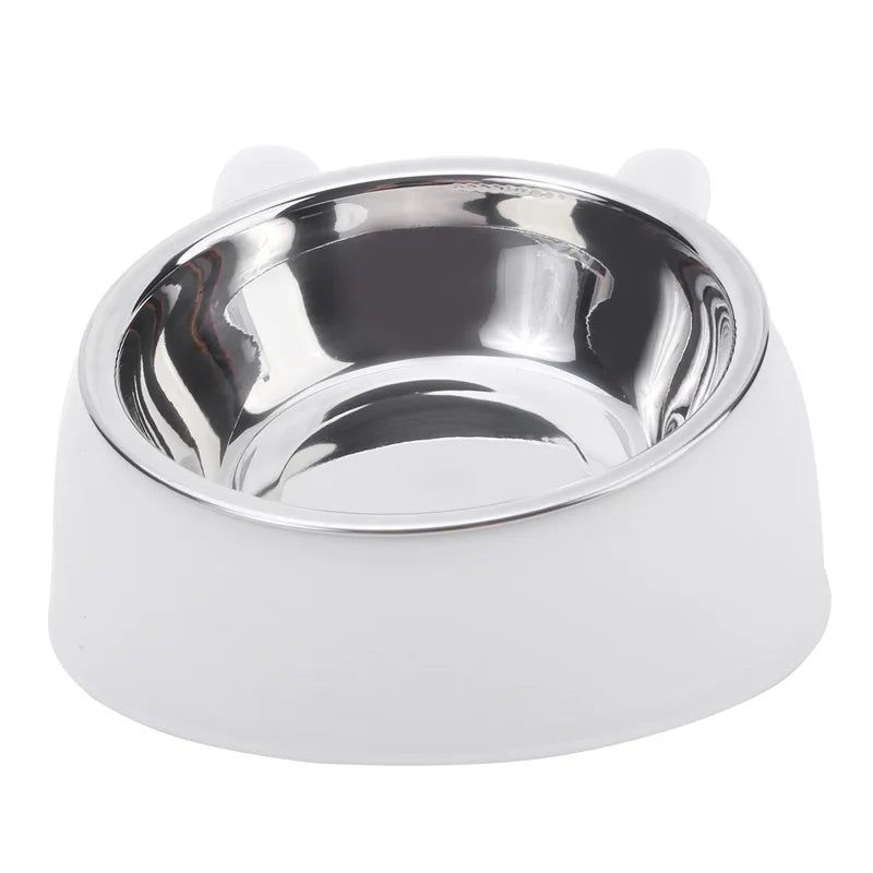 Tilted Stainless Steel Bowl for Cats and Dogs – 1, 2 or 5 Pack