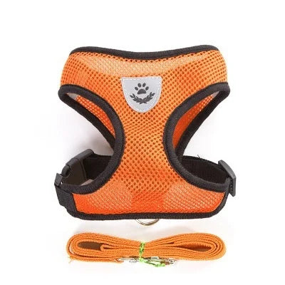 Mesh Harness & Leash Set for Cats and Dogs — Breathable, Reflective & Adjustable