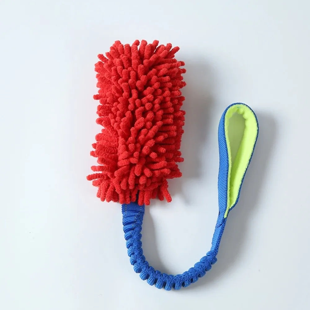 Plush Rope Ball Dog Toy – Interactive Dental Cleaning Chew for Small & Medium Dogs