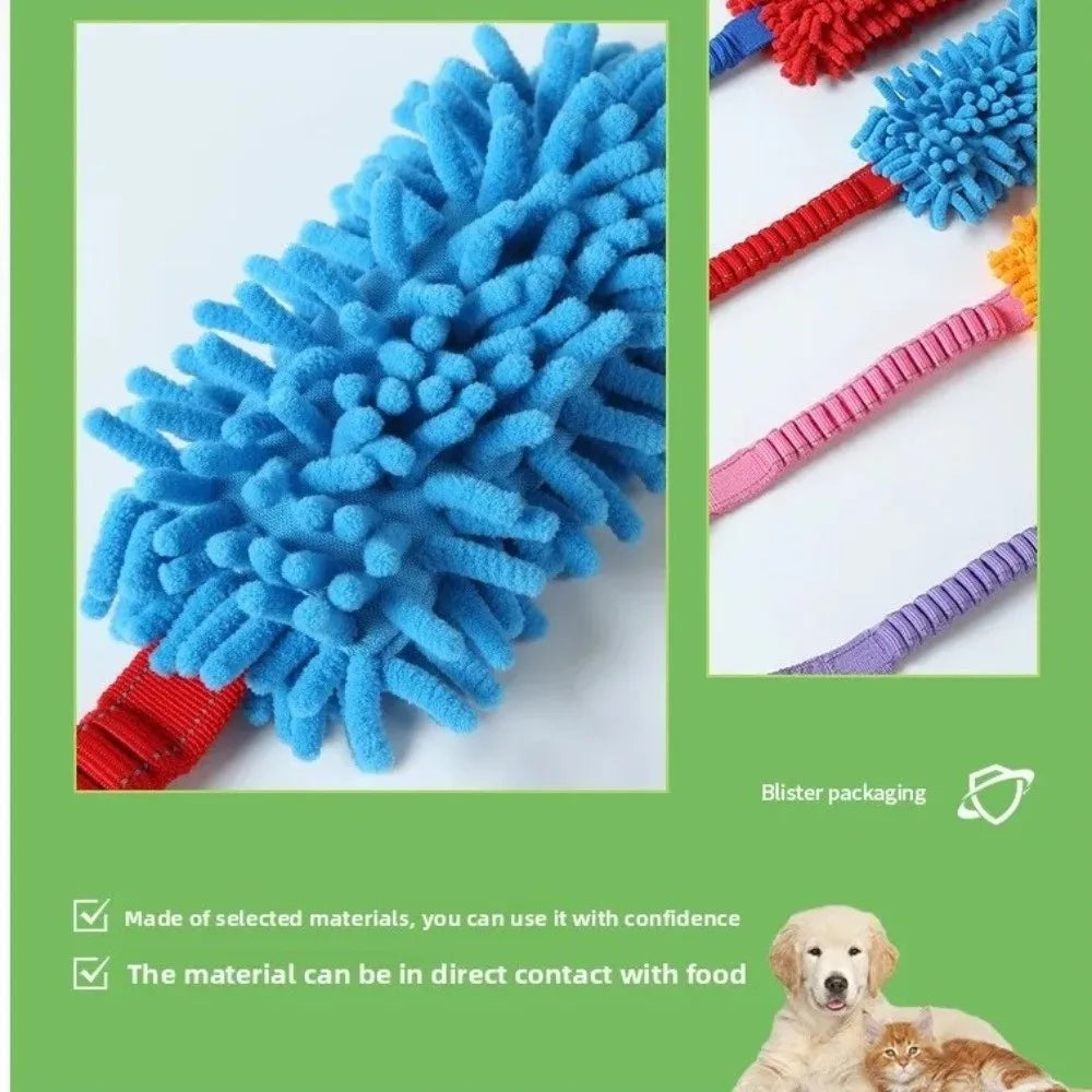 Plush Rope Ball Dog Toy – Interactive Dental Cleaning Chew for Small & Medium Dogs
