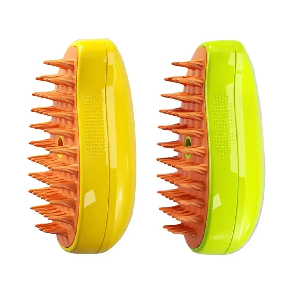 3-in-1 Steam Brush for Cats & Dogs – Grooming, Massage & Steamer