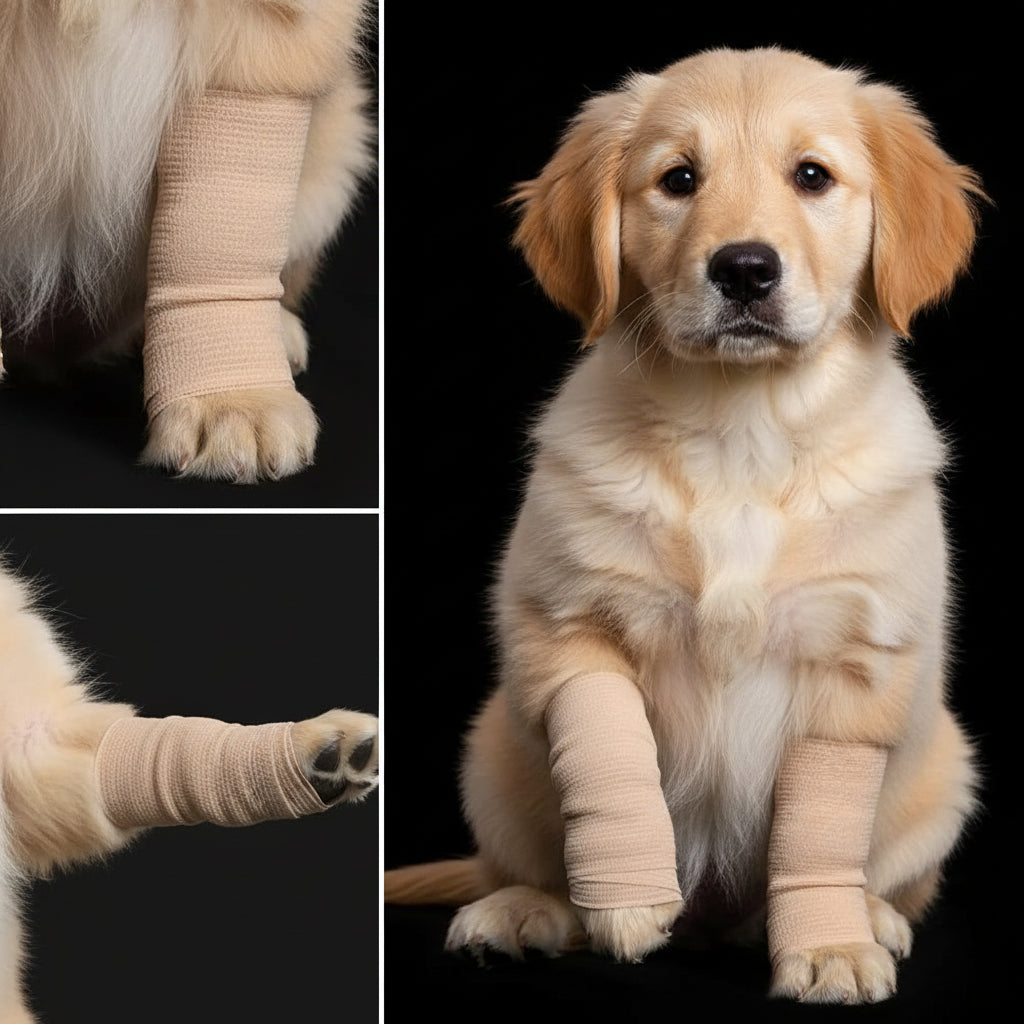 Self-Adhesive Elastic Bandage Wrap for Dogs — Colorful, Breathable & Flexible