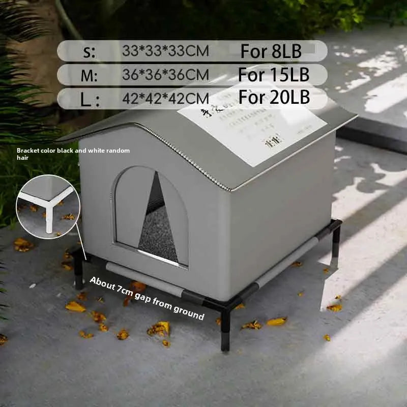 Pet Cave House for Dogs & Cats – Waterproof Foldable Winter Shelter