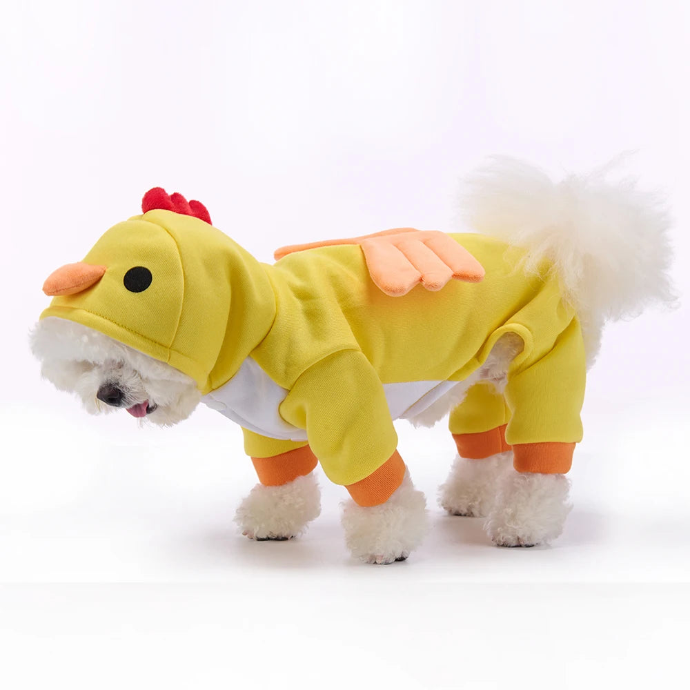 Yellow Chick Costume for Dogs – Halloween and Christmas Outfit