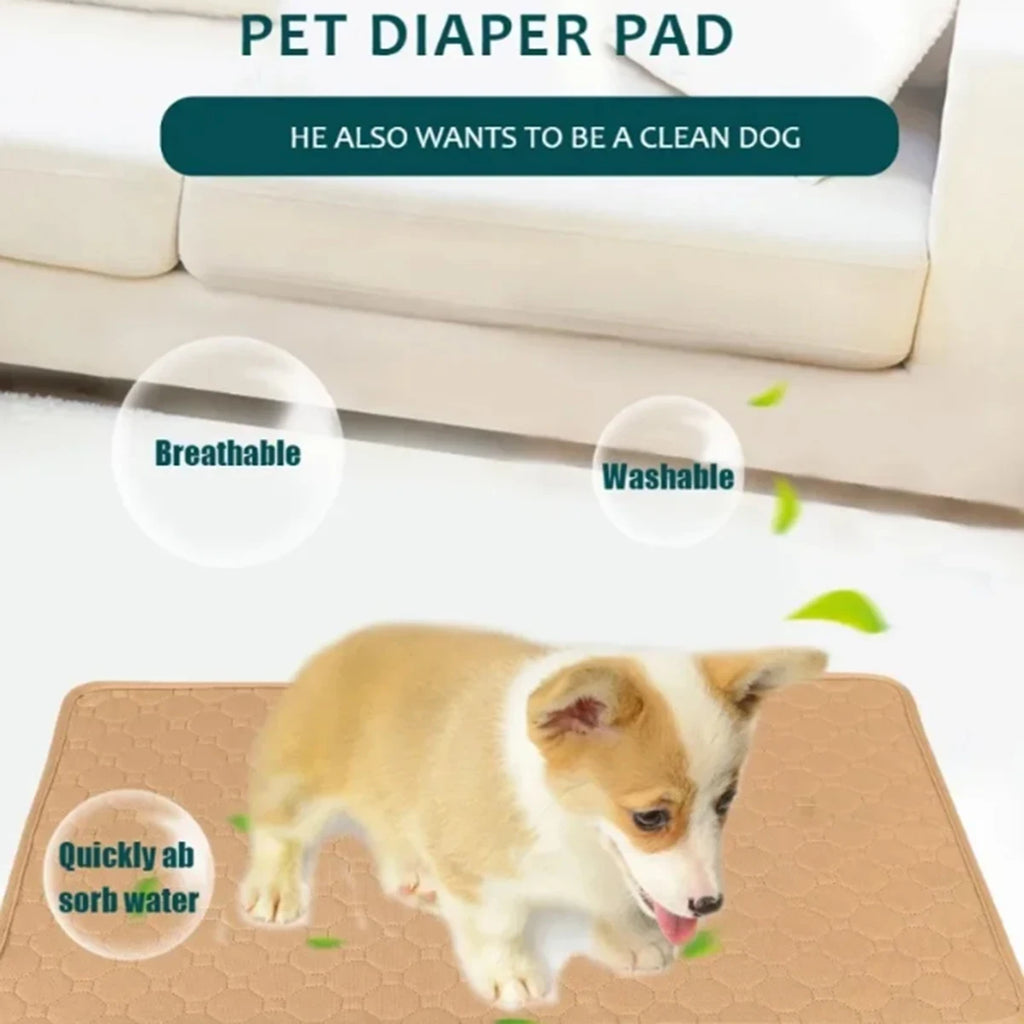 Reusable Waterproof Pet Mat for Dogs & Cats – Absorbent & Washable
