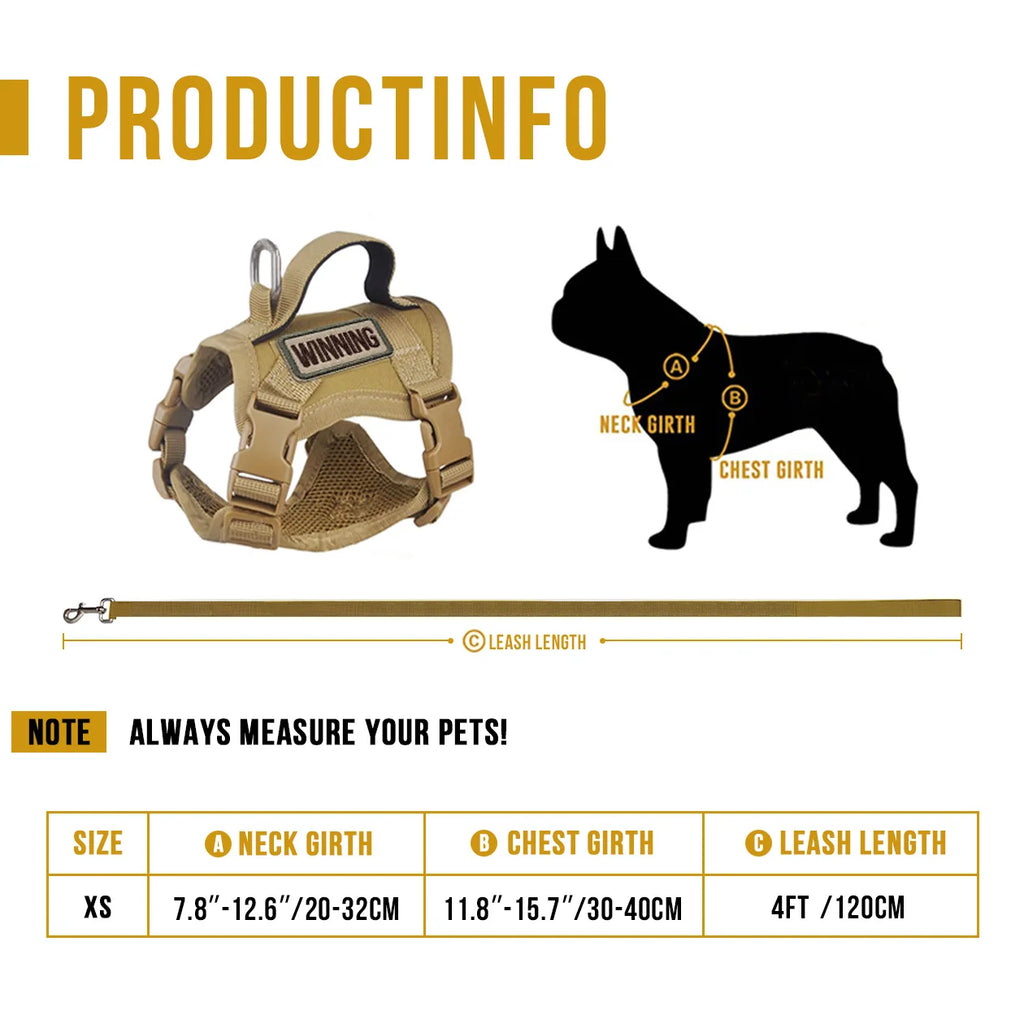 Cat & Dog Harness and Leash Set — Escape-Proof, Reflective & Adjustable