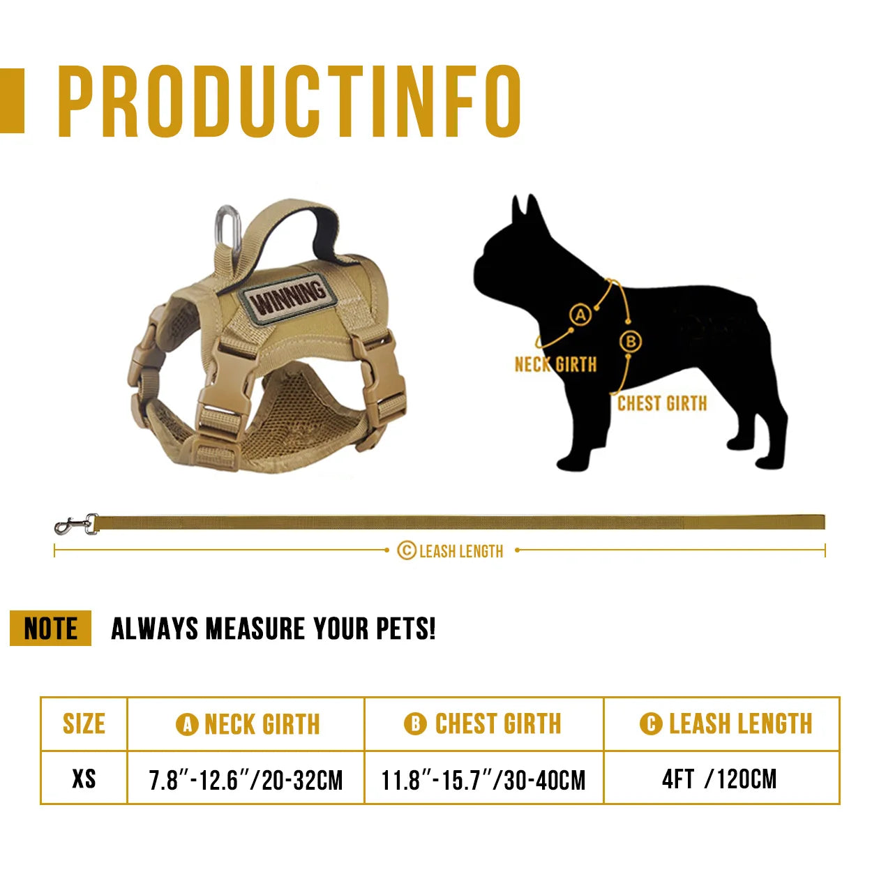 Cat & Dog Harness and Leash Set — Escape-Proof, Reflective & Adjustable