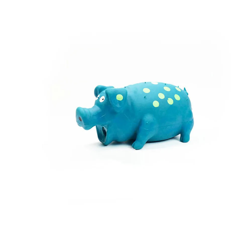 Juguete de Látex Cerdito con Sonido para Perros - Masticable, Resistente y Divertido