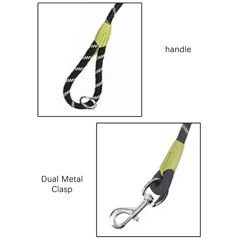Hands-Free Double Dog Leash for 2 Dogs — Reflective, 360° Swivel, for Walking & Running