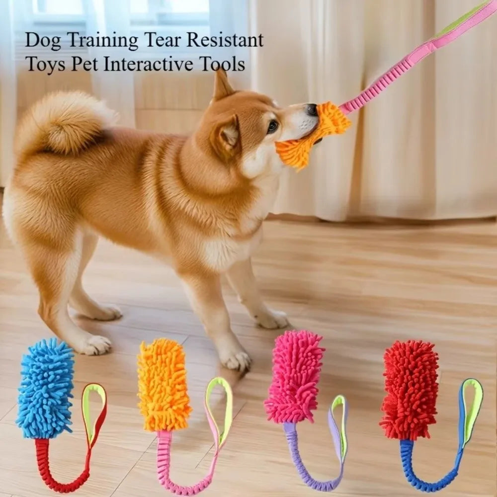 Plush Rope Ball Dog Toy – Interactive Dental Cleaning Chew for Small & Medium Dogs