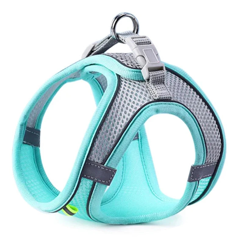Reflective Adjustable Harness for Dogs & Cats — Vest with Leash for Walking