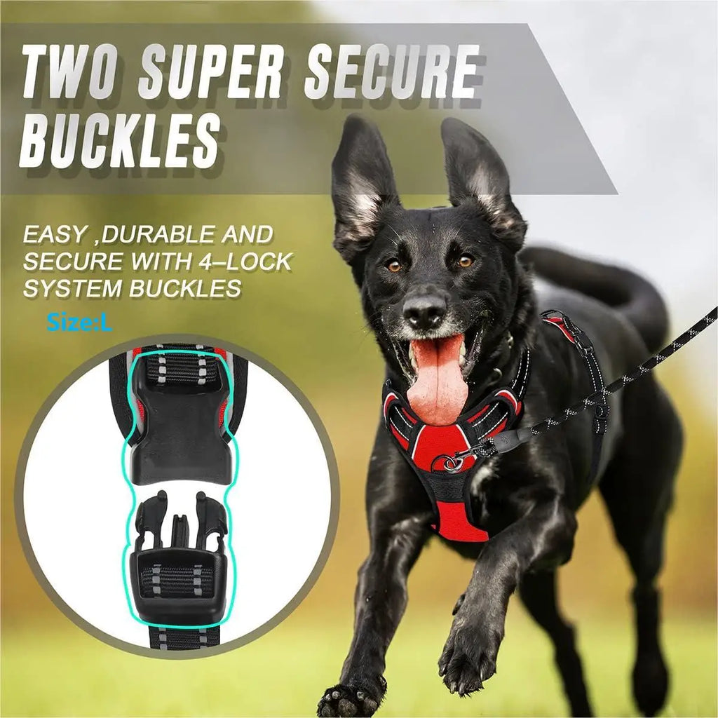 No-Pull Dog Harness — Reflective, Adjustable with Comfortable Handle