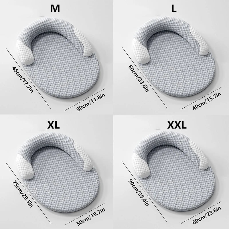 Oval Cooling Pet Bed for Dogs & Cats – Breathable Ice Silk