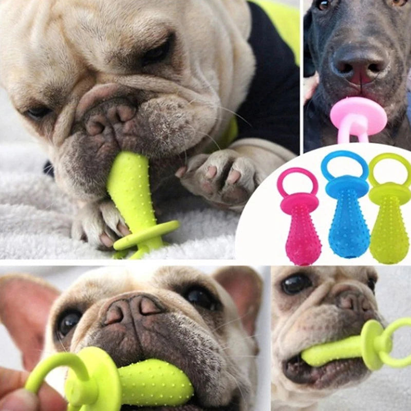 Juguete de Goma con Pinchos para Perros Pequeños - Limpieza Dental y Entrenamiento