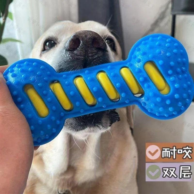 Juguete Mordedor para Perros – TPR Interactivo, Limpieza Dental y Antiestrés