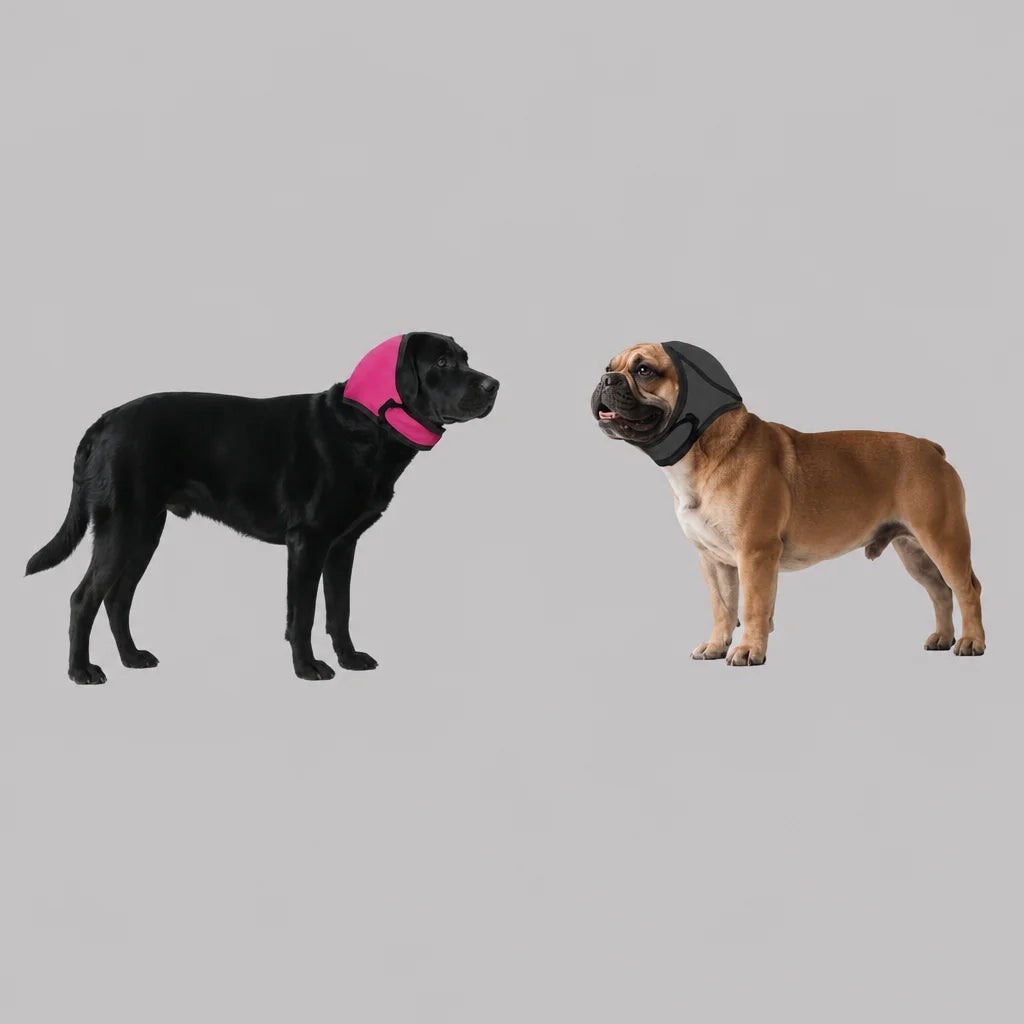 Calming Dog Head Cover — Anxiety Relief, Insect Repellent & Ear Protection