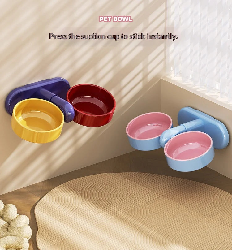 Height-Adjustable Anti-Tip Bowl for Dogs and Cats