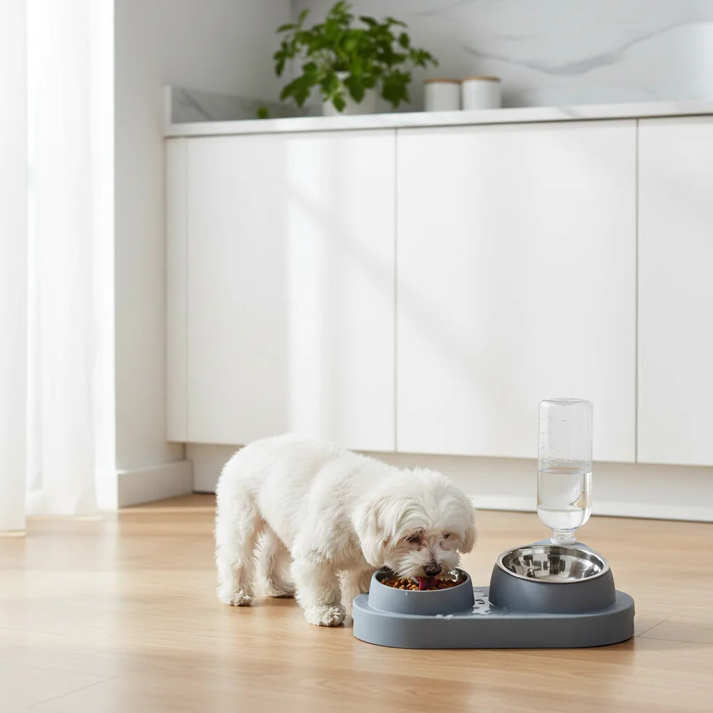 Automatic Water & Food Dispenser for Dogs and Cats – Non-Slip