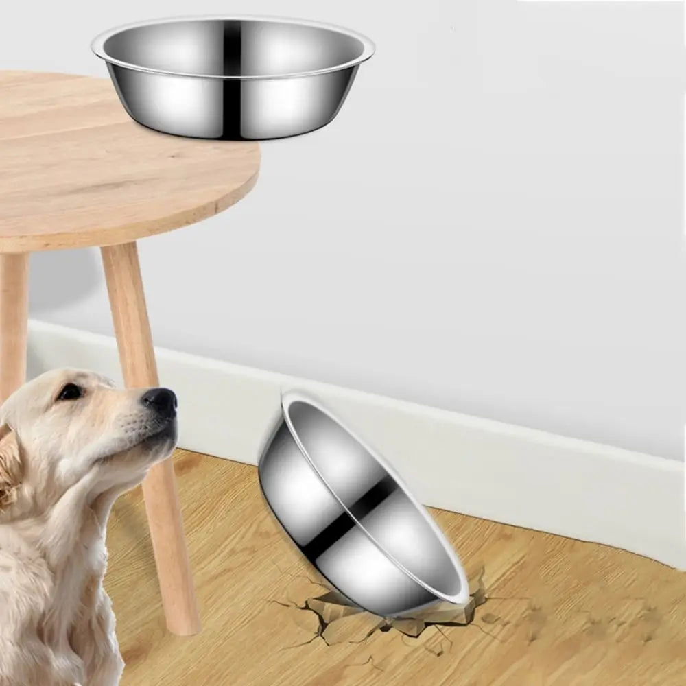 Stainless Steel Bowl for Dogs & Cats – Large Capacity, Non-Slip