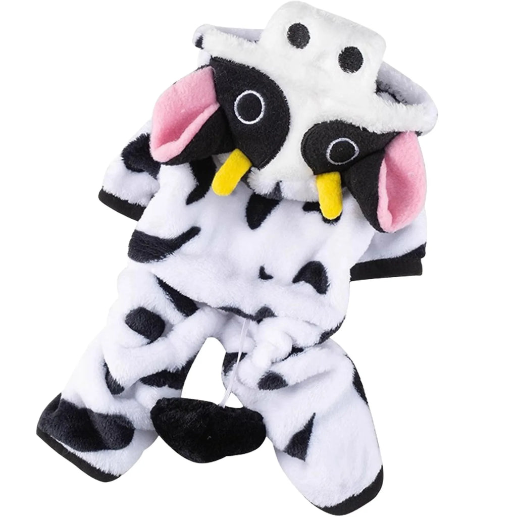 Cow Costume for Dogs & Cats – Warm & Adorable for Halloween and Christmas