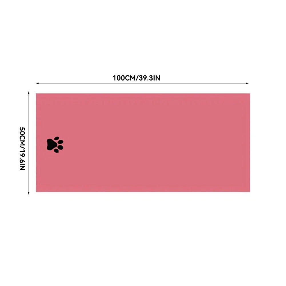 Embroidered Microfiber Bath Towel for Dogs and Cats – Soft & Absorbent