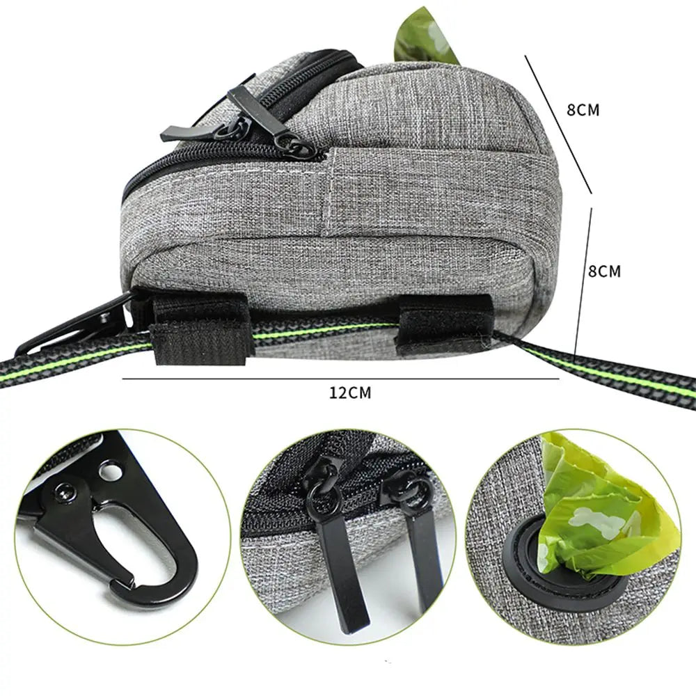 Multifunction Dog Treat Pouch & Waste Bag Dispenser – Portable Training Bag for Walks