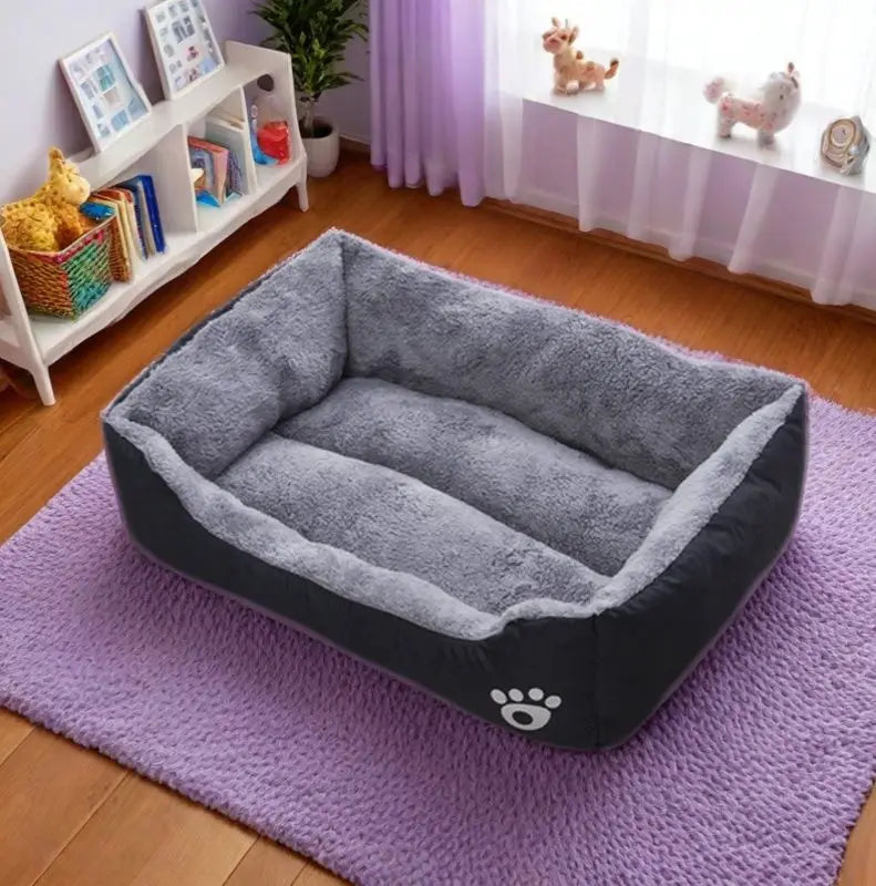 Plush Dog Bed – Non-Slip & Bite-Resistant