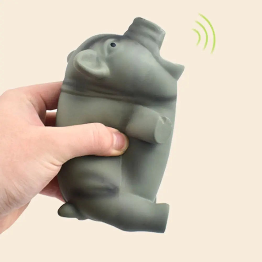 Juguete Masticable para Perros con Sonido — Cerdito de Látex