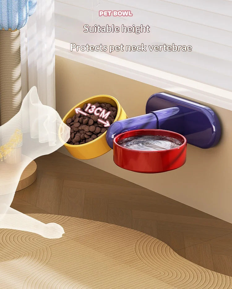 Height-Adjustable Anti-Tip Bowl for Dogs and Cats