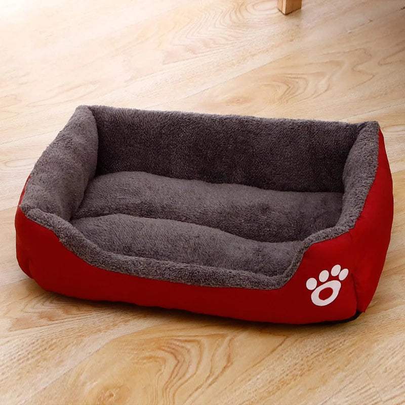 Plush Dog Bed – Non-Slip & Bite-Resistant